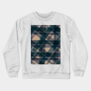 Painted Plaid in Navy Blue Crewneck Sweatshirt